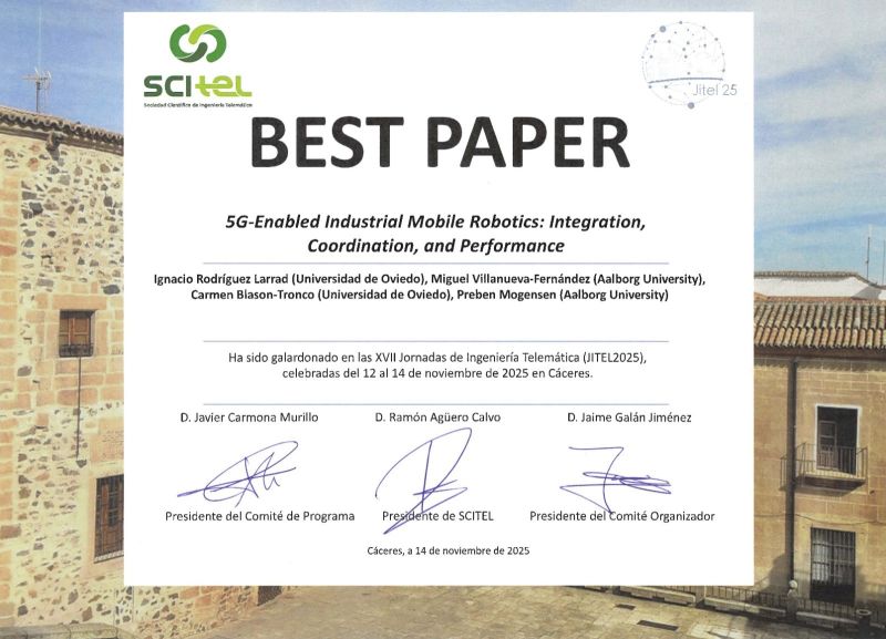 Premio al Mejor Trabajo en JITEL 2025